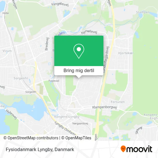 Fysiodanmark Lyngby kort