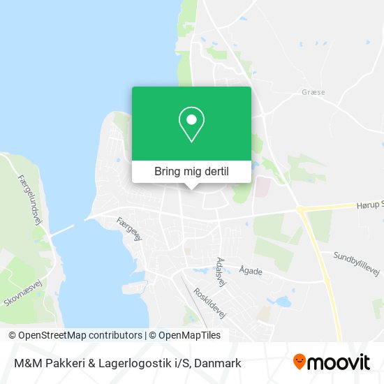 M&M Pakkeri & Lagerlogostik i / S kort