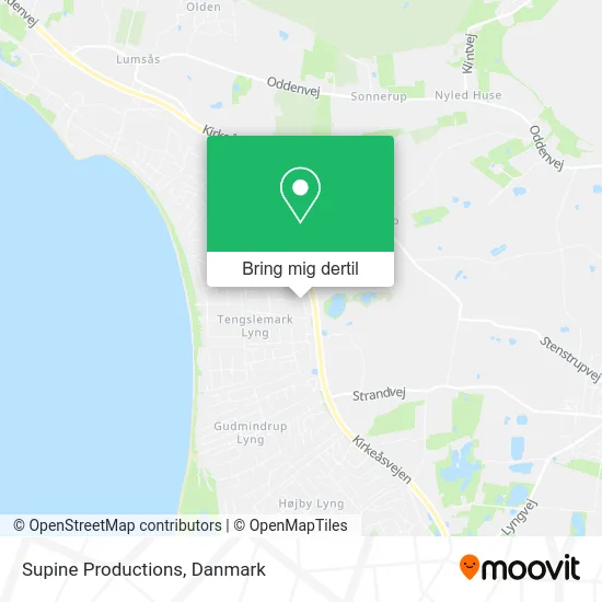 Supine Productions kort