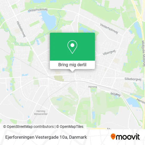 Ejerforeningen Vestergade 10a kort