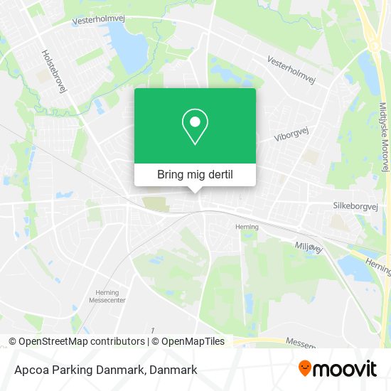Apcoa Parking Danmark kort