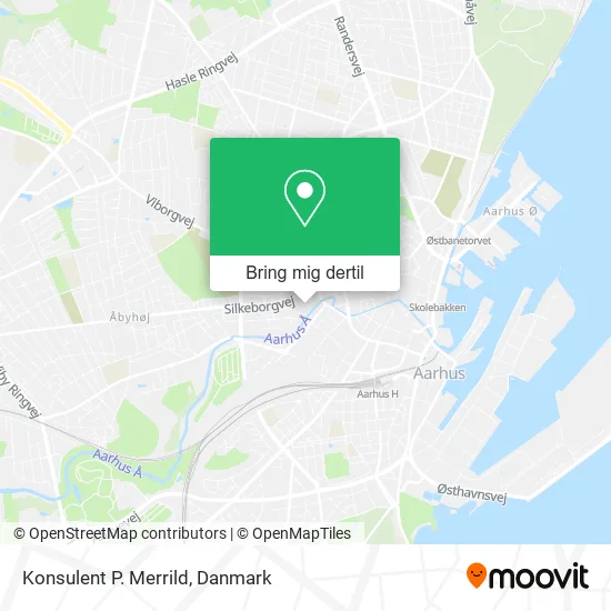 Konsulent P. Merrild kort