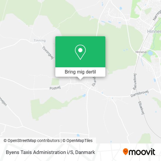 Byens Taxis Administration i/S kort