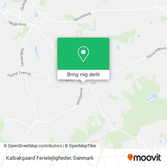 Kalbakgaard Ferielejligheder kort
