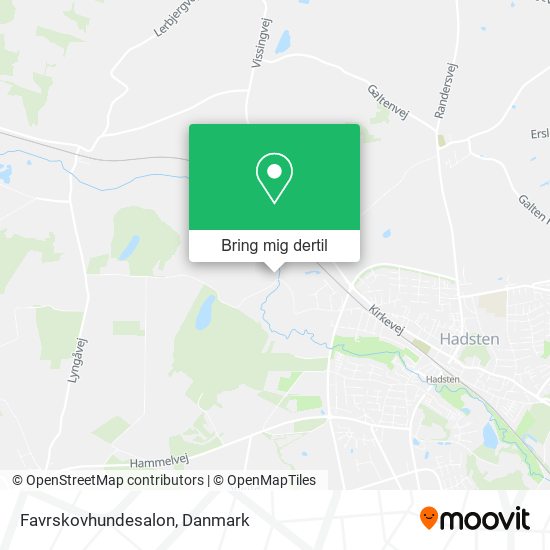Favrskovhundesalon kort