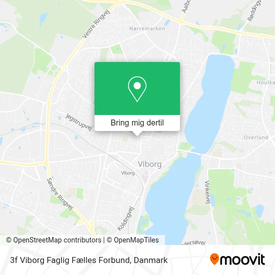 3f Viborg Faglig Fælles Forbund kort