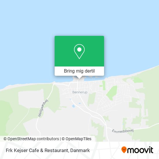 Frk Kejser Cafe & Restaurant kort
