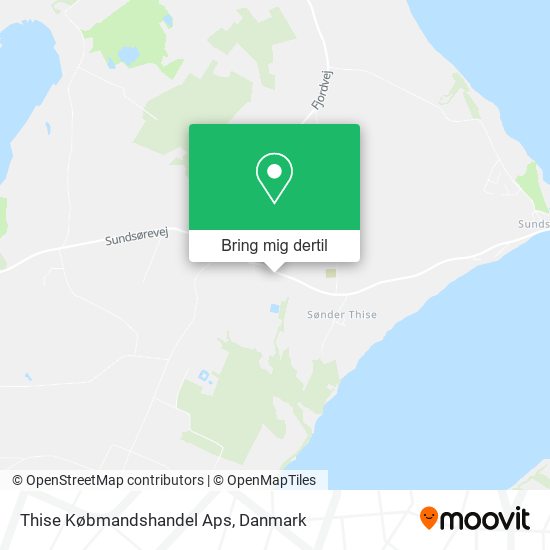 Thise Købmandshandel Aps kort