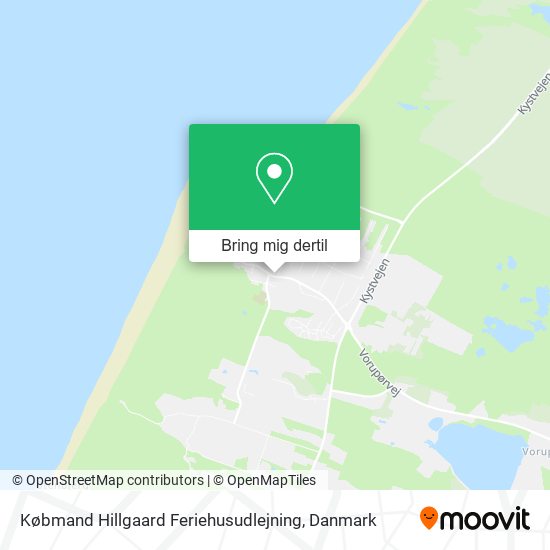 Købmand Hillgaard Feriehusudlejning kort