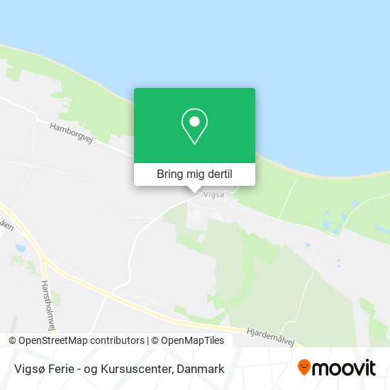 Vigsø Ferie - og Kursuscenter kort