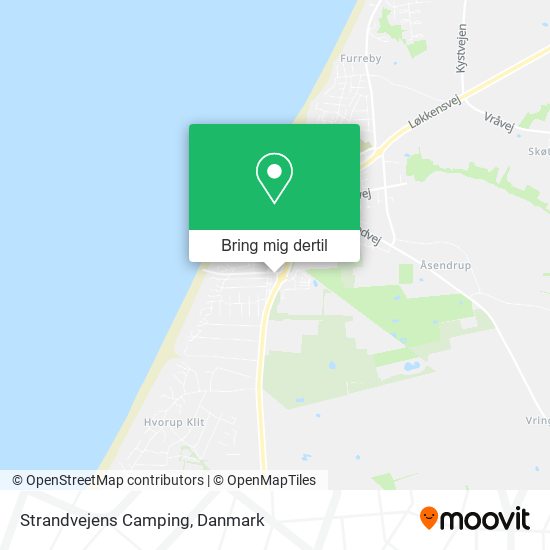 Strandvejens Camping kort