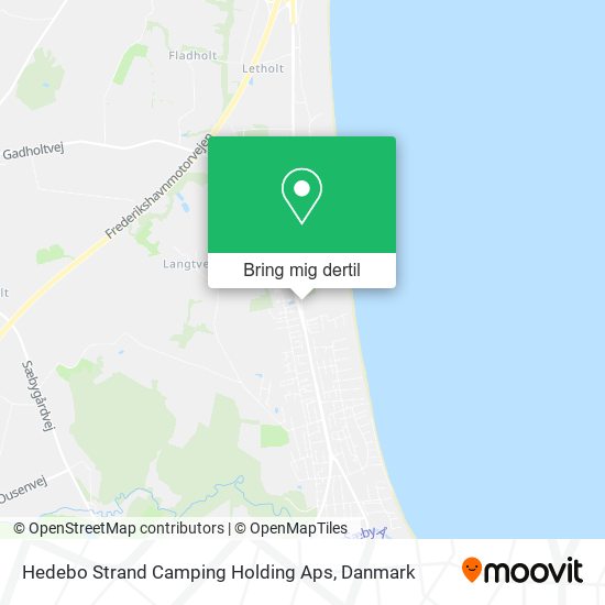 Hedebo Strand Camping Holding Aps kort