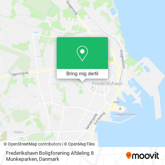 Frederikshavn Boligforening Afdeling 8 Munkeparken kort