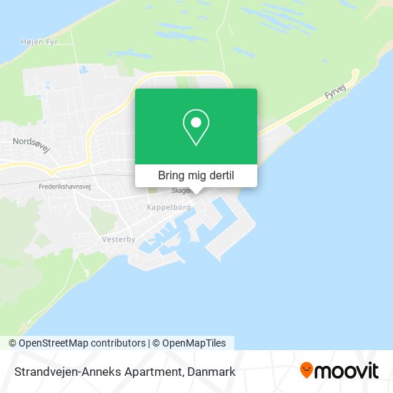 Strandvejen-Anneks Apartment kort