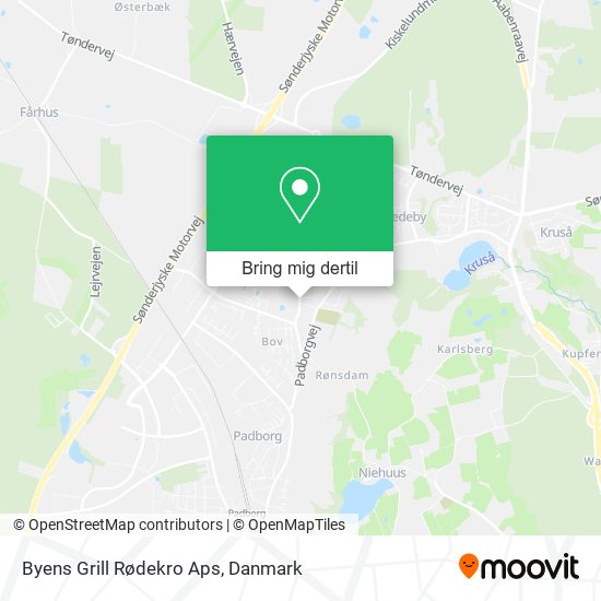 Byens Grill Rødekro Aps kort