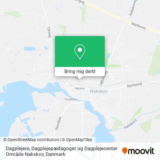 Dagplejere, Dagplejepædagoger og Dagplejecenter Område Nakskov kort