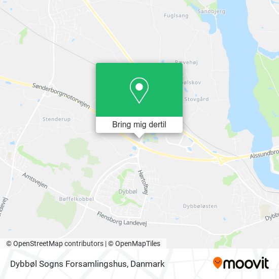 Dybbøl Sogns Forsamlingshus kort