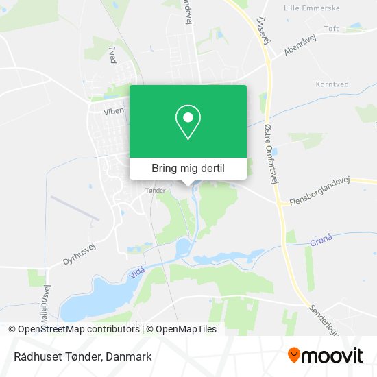 Rådhuset Tønder kort