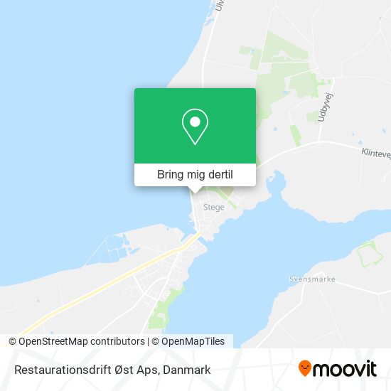 Restaurationsdrift Øst Aps kort