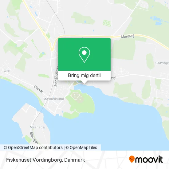 Fiskehuset Vordingborg kort