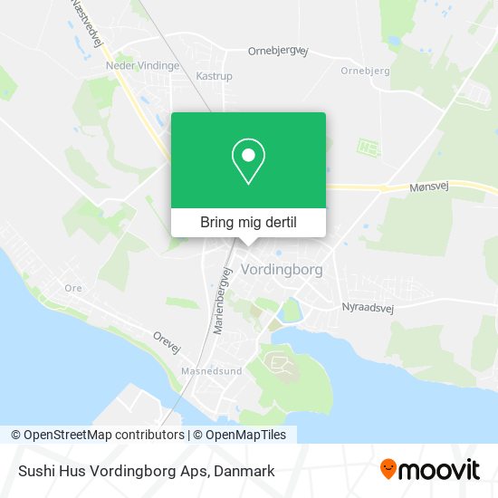 Sushi Hus Vordingborg Aps kort