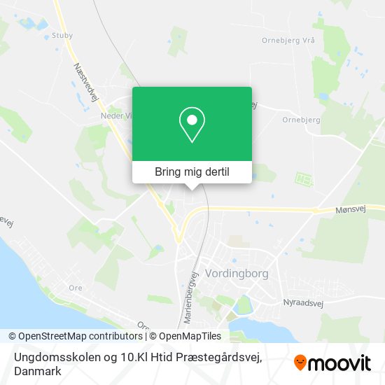 Ungdomsskolen og 10.Kl Htid Præstegårdsvej kort
