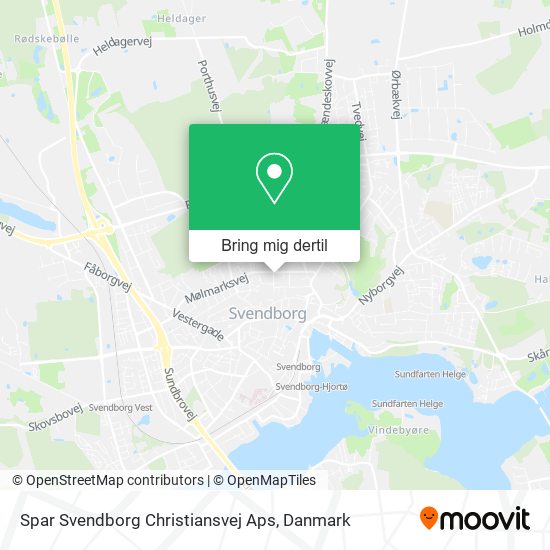 Spar Svendborg Christiansvej Aps kort