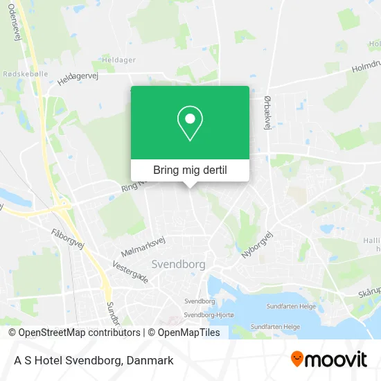 A S Hotel Svendborg kort