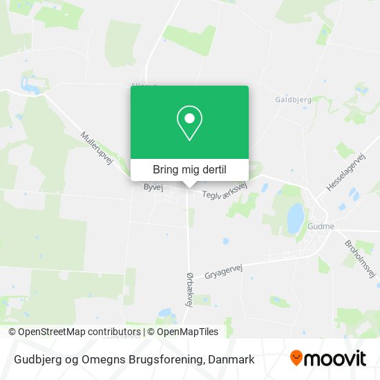 Gudbjerg og Omegns Brugsforening kort