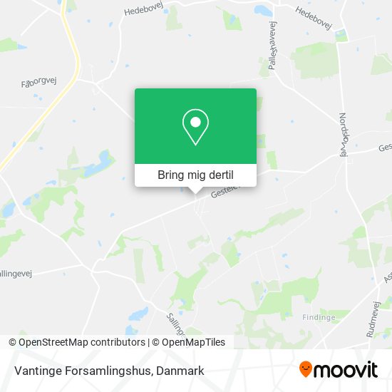Vantinge Forsamlingshus kort