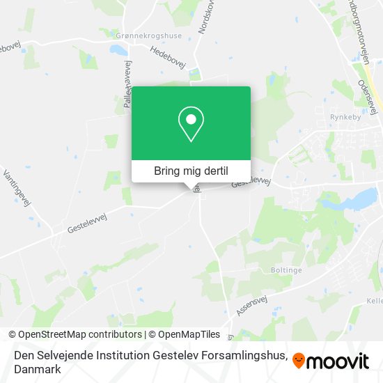 Den Selvejende Institution Gestelev Forsamlingshus kort