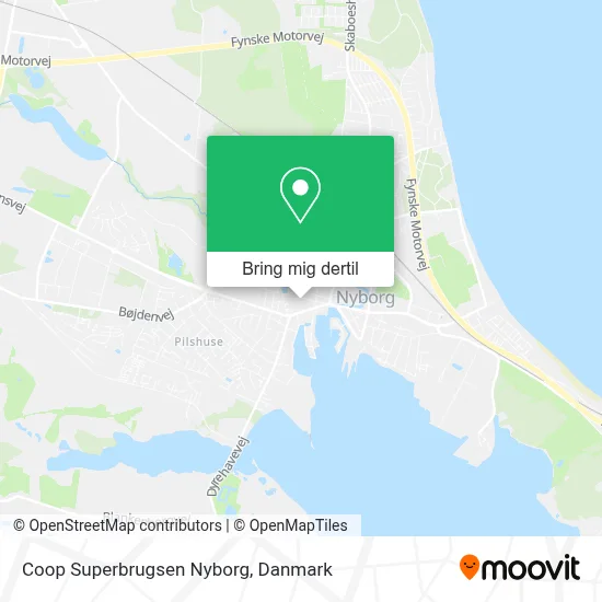 Coop Superbrugsen Nyborg kort