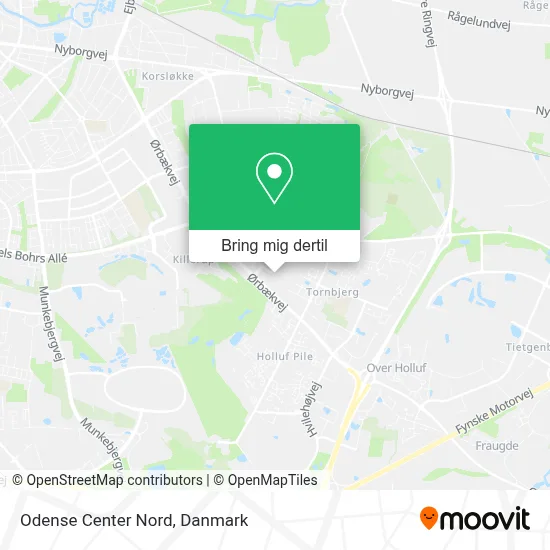 Odense Center Nord kort