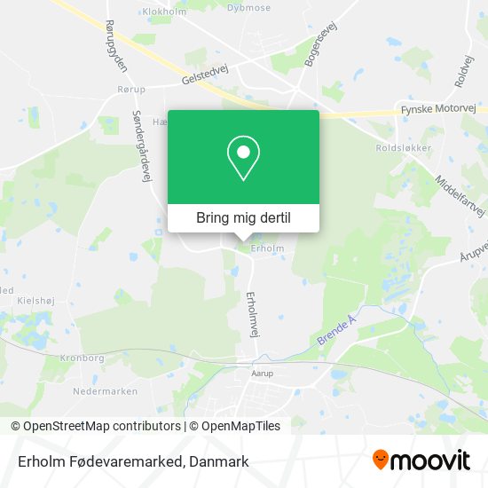 Erholm Fødevaremarked kort