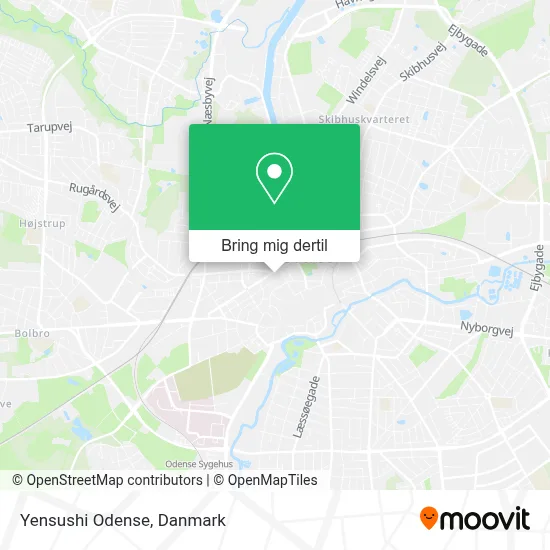 Yensushi Odense kort