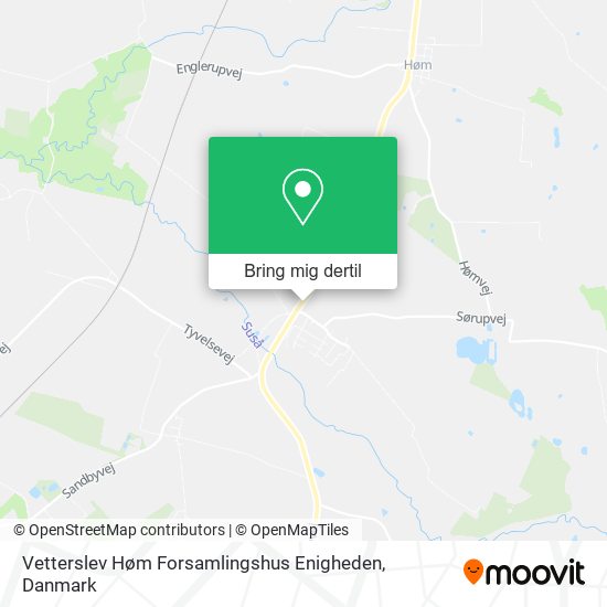 Vetterslev Høm Forsamlingshus Enigheden kort