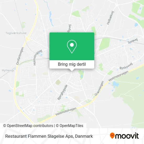 Restaurant Flammen Slagelse Aps kort