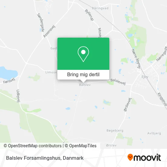 Balslev Forsamlingshus kort