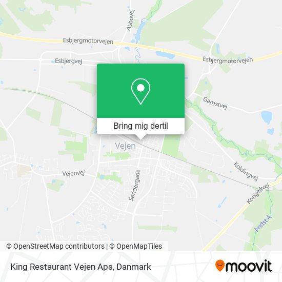 King Restaurant Vejen Aps kort