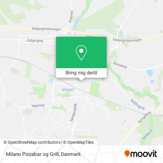 Milano Pizzabar og Grill kort