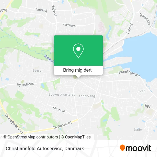 Christiansfeld Autoservice kort