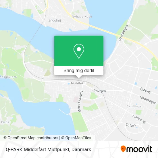Q-PARK Middelfart Midtpunkt kort