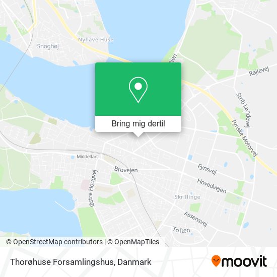 Thorøhuse Forsamlingshus kort