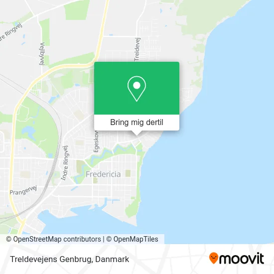 Treldevejens Genbrug kort