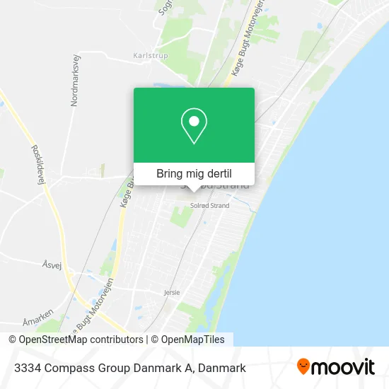 3334 Compass Group Danmark A kort