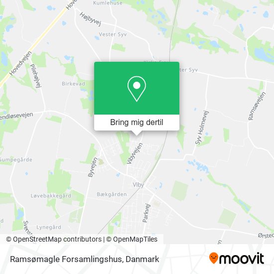 Ramsømagle Forsamlingshus kort