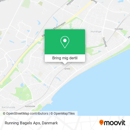 Running Bagels Aps kort