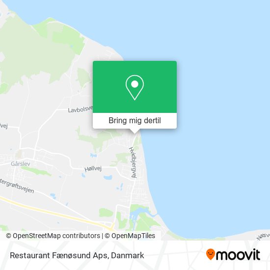 Restaurant Fænøsund Aps kort