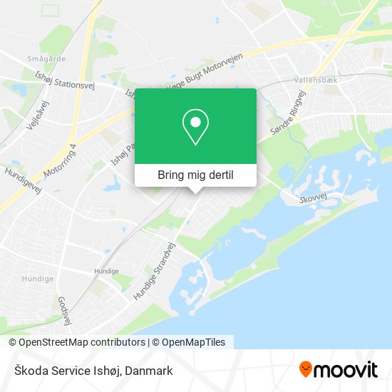 Škoda Service Ishøj kort