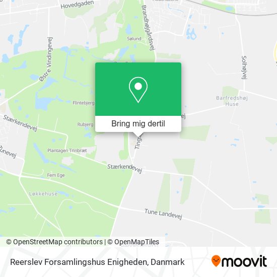 Reerslev Forsamlingshus Enigheden kort